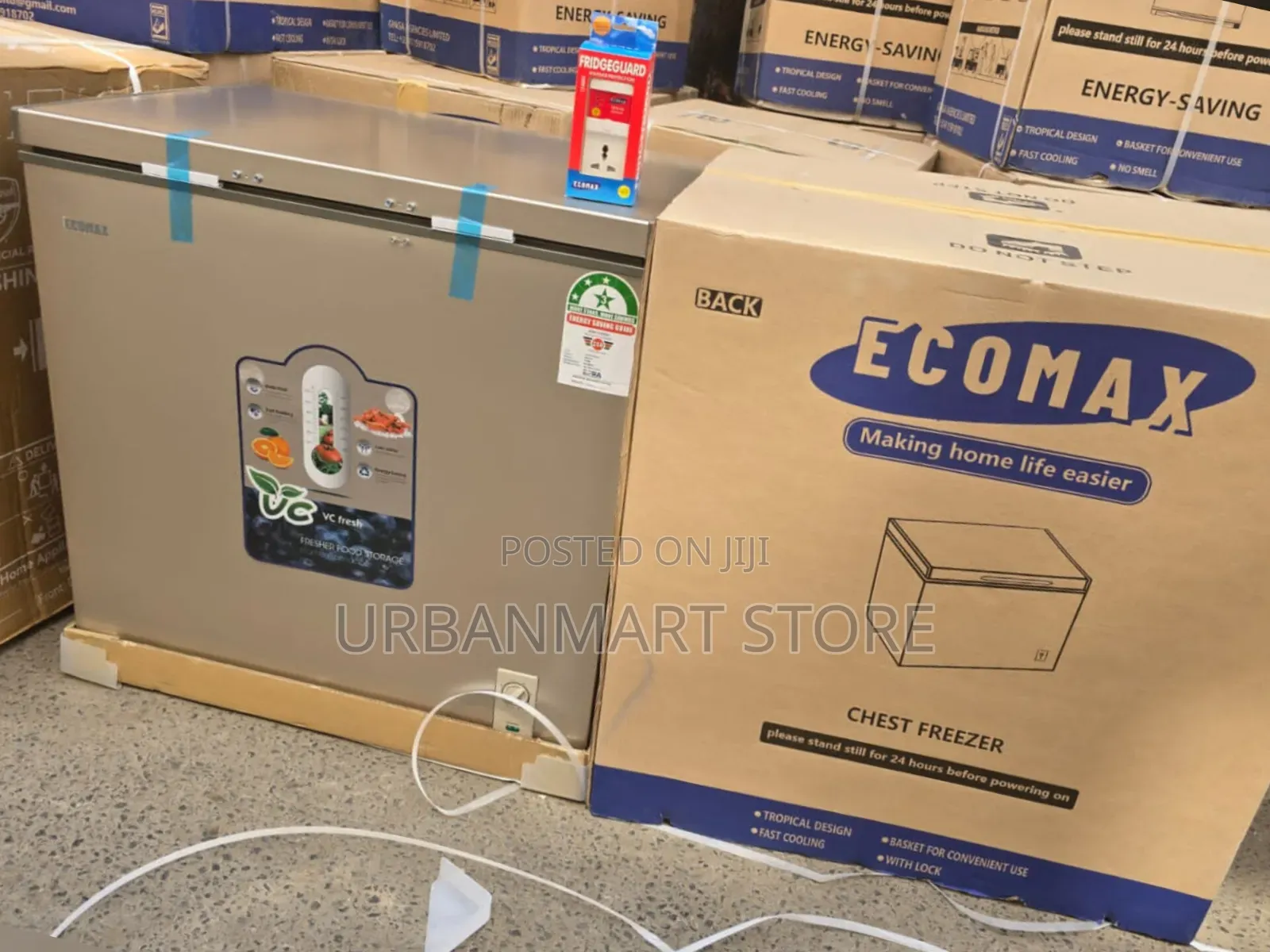 Ecomax 219L Deep Freezer With Free Fridge Guard