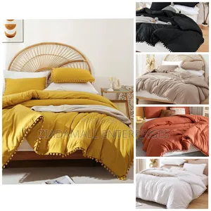 *Pom-Pom Laced Design Luxury Duvet Cover