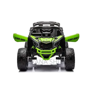 **Luminous Green 12V Electric Ride-on Car for Kids **