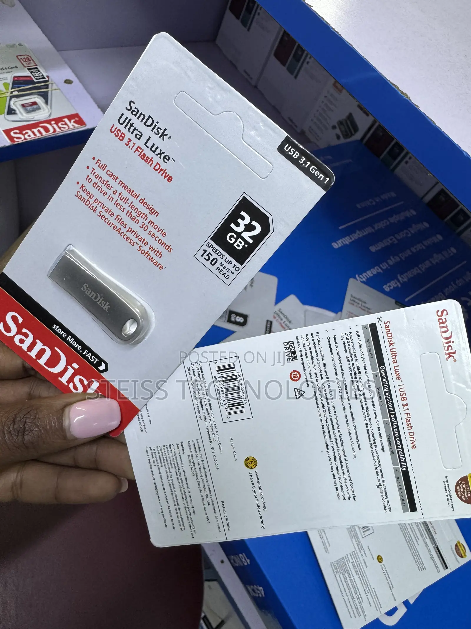 32gb Metallic Sandisk Flashdisk