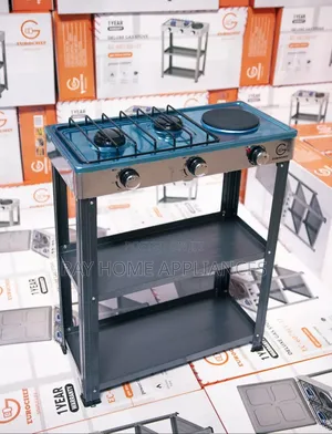 2gas+1electric Plate Eurochef Burner With Shelves