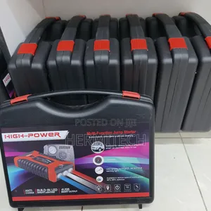 Compact Car Battery Jump Starter With Portable Air Compressor