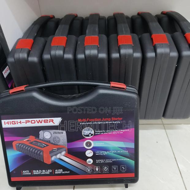Compact Car Battery Jump Starter With Portable Air Compressor - thumbnail 2
