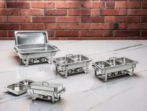 Triple Tray Design 11L Stainless Steel Triple Chafing Dish