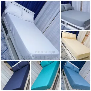 *Fitted Cotton Bedsheet 1bedsheets 2 Pillowcases