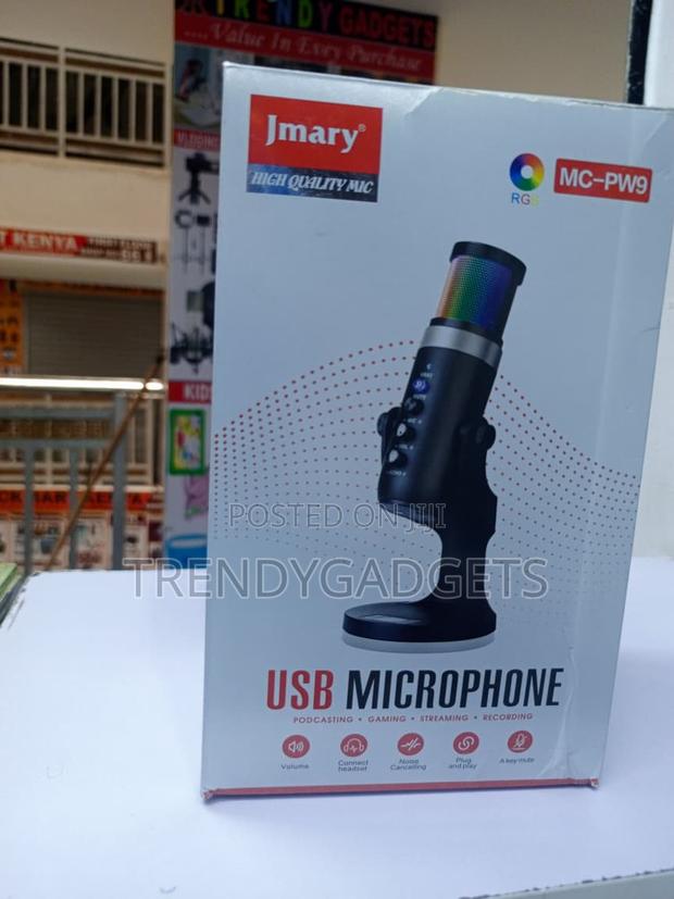 Jmary MC-PW9 RGB USB Microphone for Podcasting Recording - thumbnail 2