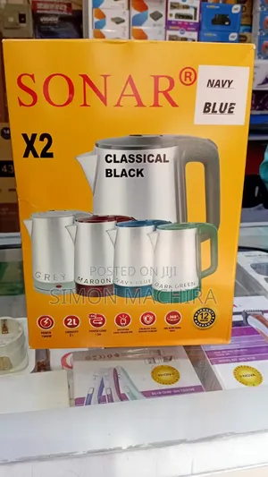 Sonar X2 Stainless Steel Cordless Electric Kettle