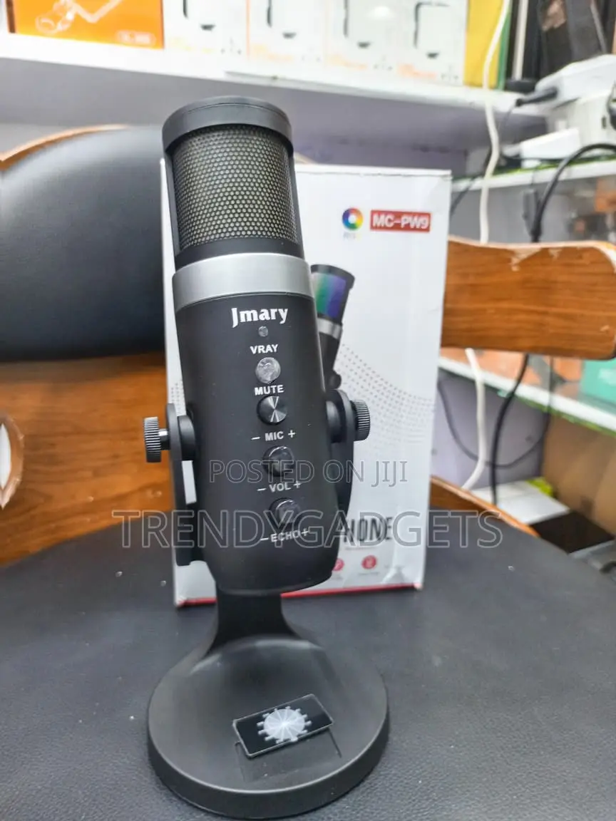 Jmary MC-PW9 RGB Desktop USB Microphone With Echo Mute