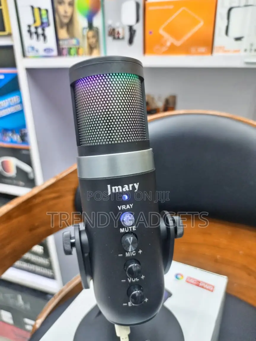 Jmary MC-PW9 RGB Desktop USB Microphone With Echo Mute
