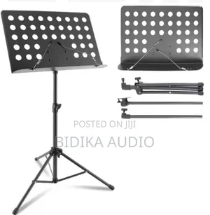 Adjustable Folding Sheet Music Stand With Tripod Base