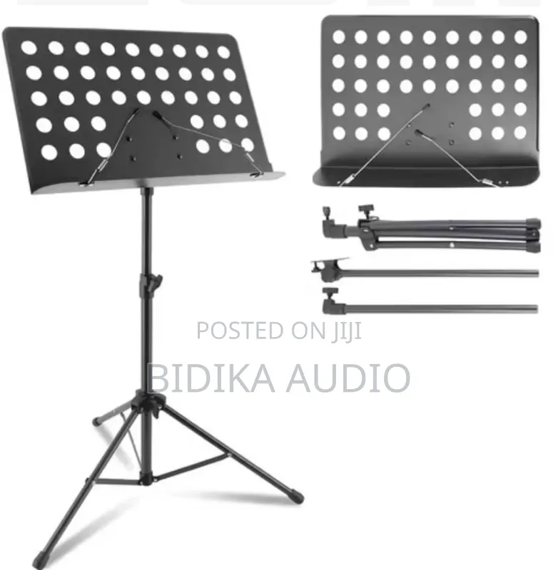 Adjustable Folding Sheet Music Stand With Tripod Base