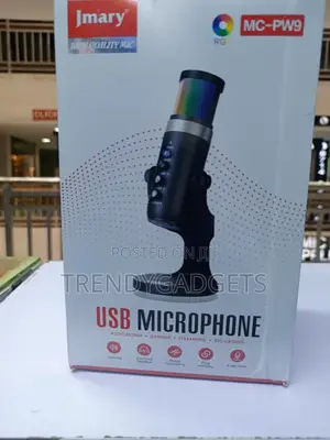 Jmary MC-PW9 RGB USB Desktop Mic for Gaming Voice Recording