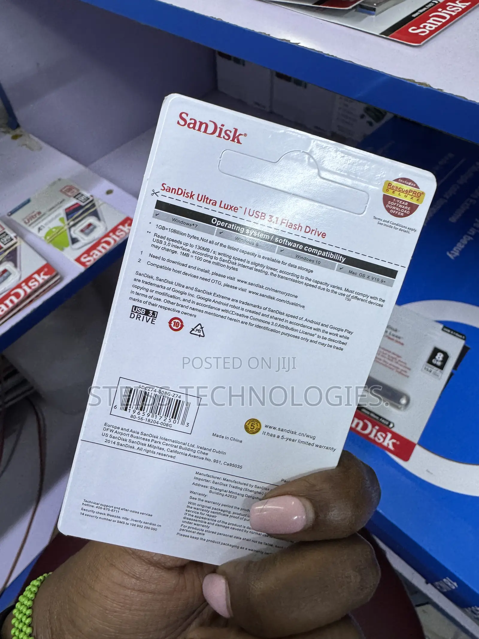 16GB Metallic Sandisk Flashdisk