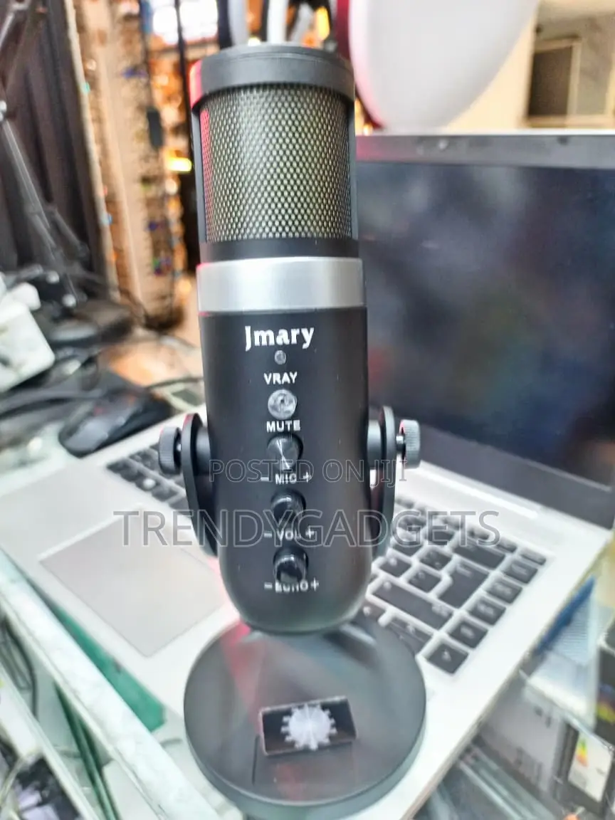 Jmary MC-PW9 USB Microphone RGB Lights Echo Volume Mute Control