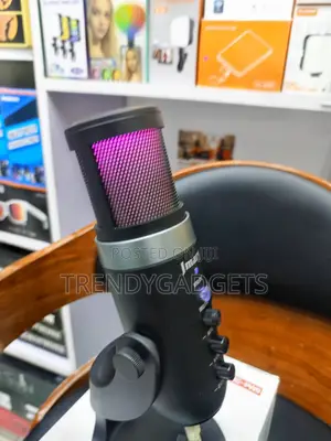 Jmary MC-PW9 USB Microphone RGB Lights Echo Volume Mute Control