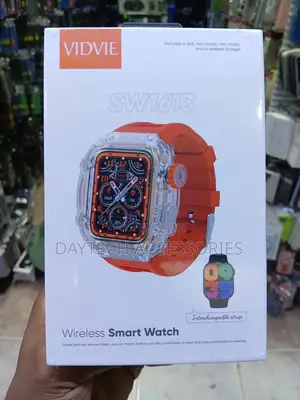 The Vidvie SW1613 Wireless Smartwatch in Orange Colour