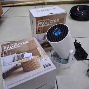 HY300 Pro Max Rechargeable Android Projector for Home Entertainment
