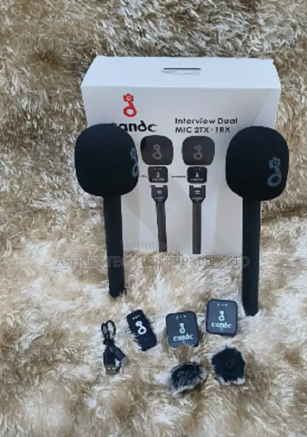 C C Interview Dual Microphone – Professional Wireless Mic Set