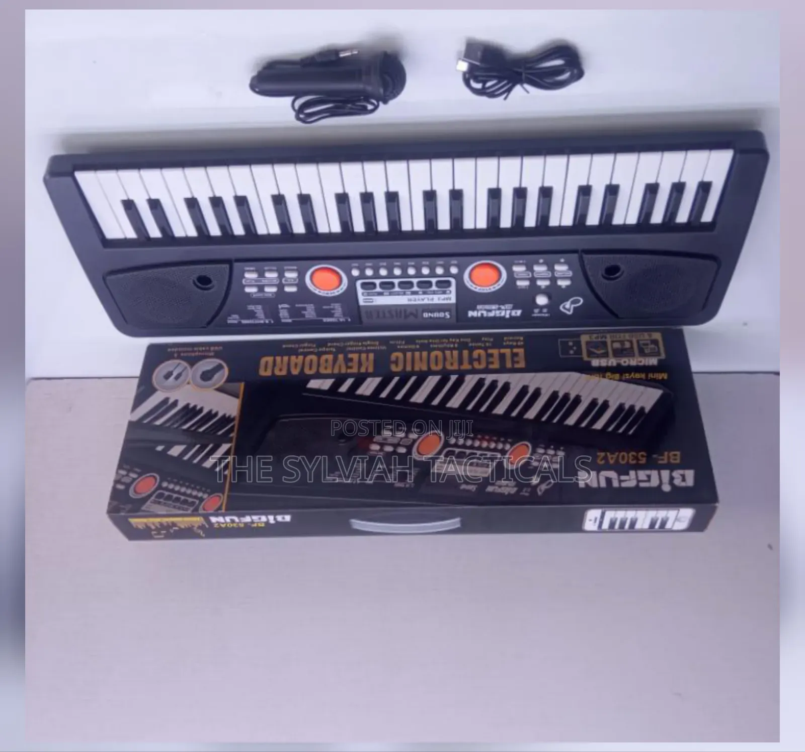 49 Keys Piano With Microphone and Charging Cable