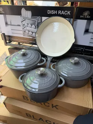 7pcs Enamel Cast Iron Cookware Set