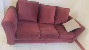 Velvet Burgundy 3 Seater Sofa