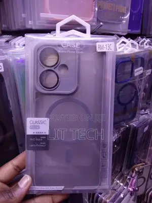 Translucent Classic MagSafe Gray Case With Lense for Xiaomi Redmi 13C