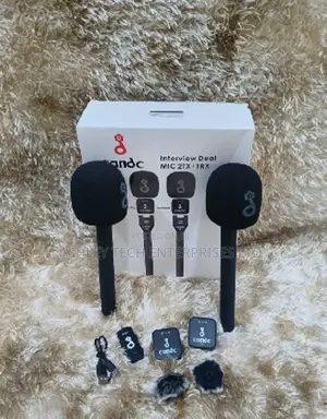 C C Dual Wireless Interview Microphone – High Quality Audio