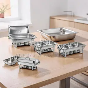 Sturdy Frame Design 11L Stainless Steel Triple Chafing Dish