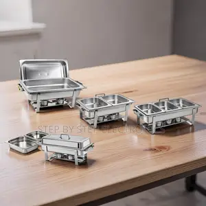Catering Ready Set 11L Stainless Steel Triple Chafing Dish