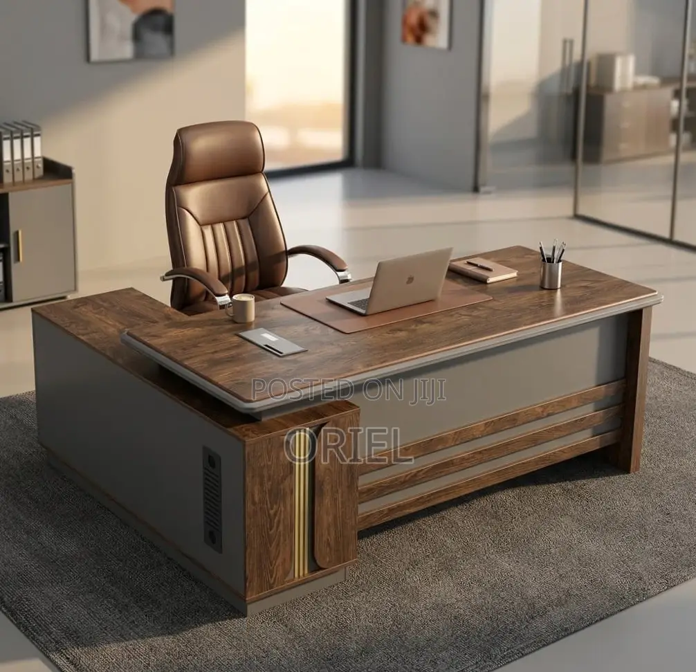 Executive Office L-Shaped Desk : Executive L-Shaped Work Desk 1.8M
