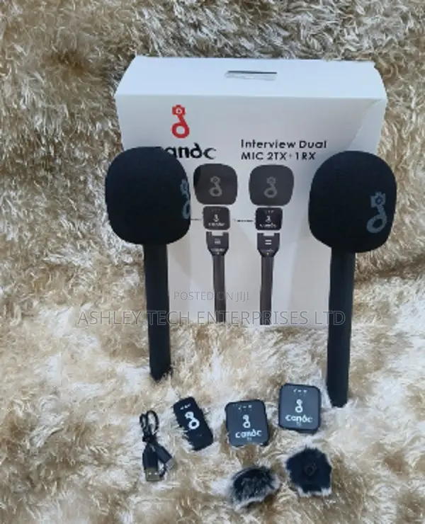 C C Interview Microphone Set – 2 Transmitters + 1 Receiver