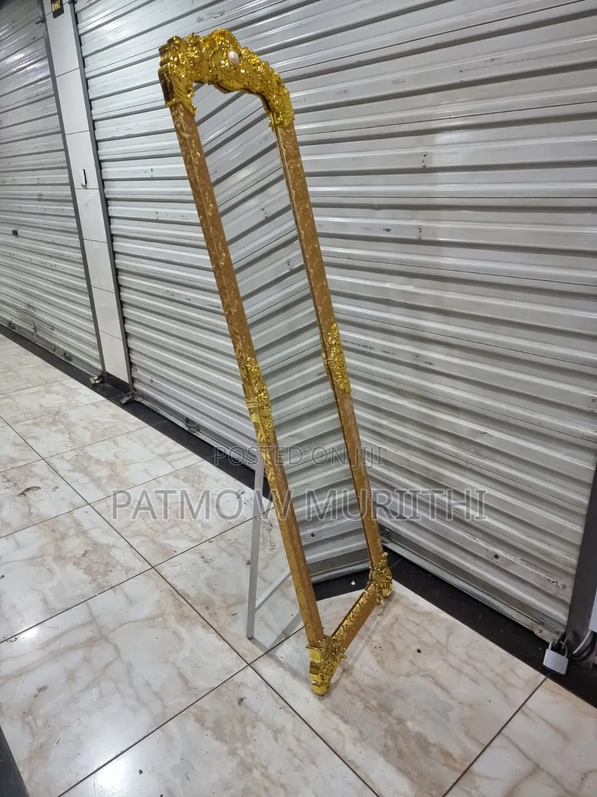 Dressing Mirror Full Length 165×45cm With Gold Ornate Standing