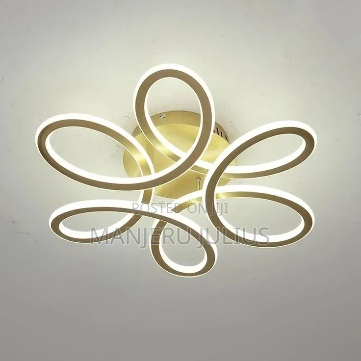 Gold Flower Led Ceiling Light