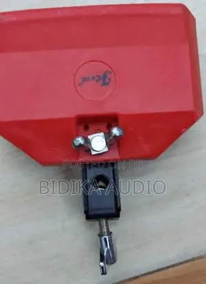 Vibrant Red Plastic Cowbell - Crisp Latin Percussion Sound