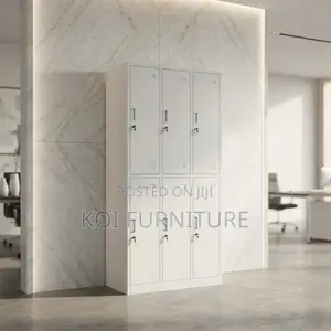 Office Cabinet 6 Drawers Ventilated Key Lock Metal Locker Cabinet