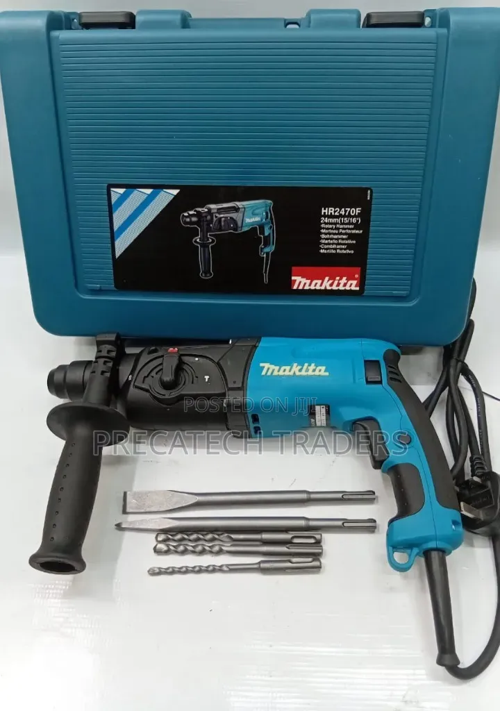 Makita 24mm Rotary Hammer Drill With Case Bits