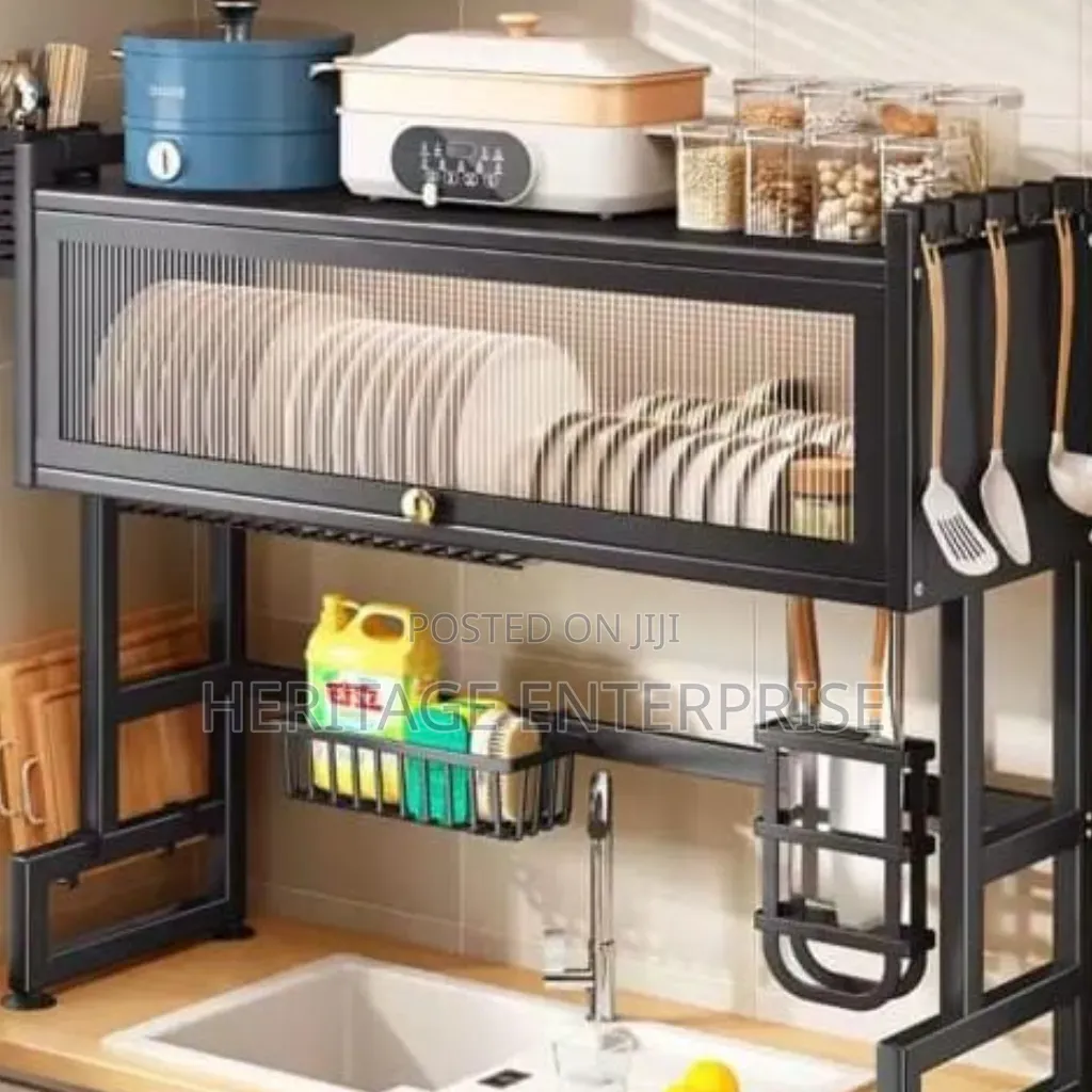 Dish Rack, Single-Layer Over-the-Sink Dish Rack