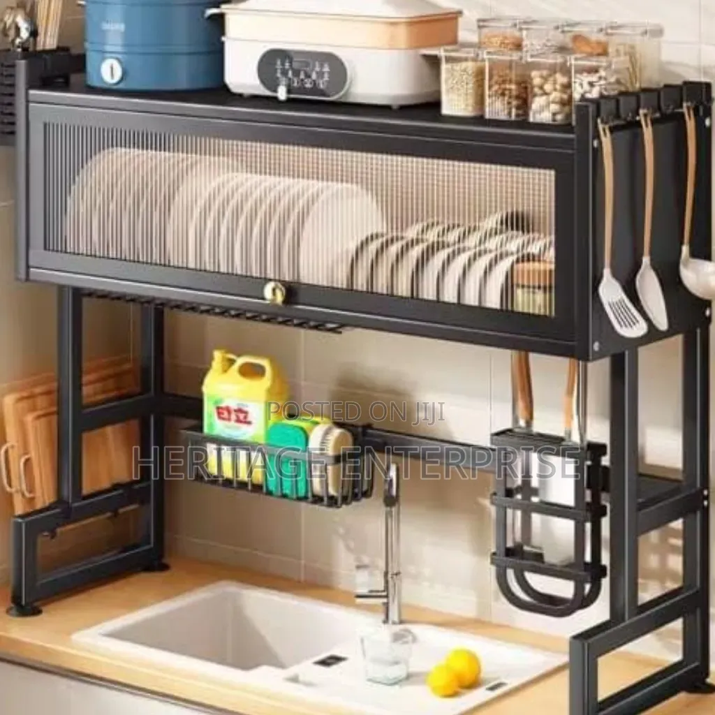 Dish Rack, Single-Layer Over-the-Sink Dish Rack