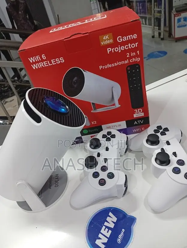 Hy300 Wifi Smart Android Projector With Gaming Console