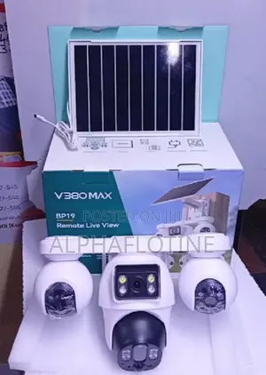 4G SIM Card V380 Max BP19 Four Lens Solar Outdoor Camera