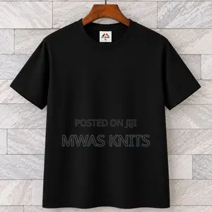 Black Round Neck T Shirt