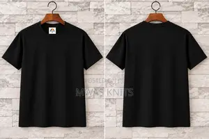 Black Round Neck T Shirt