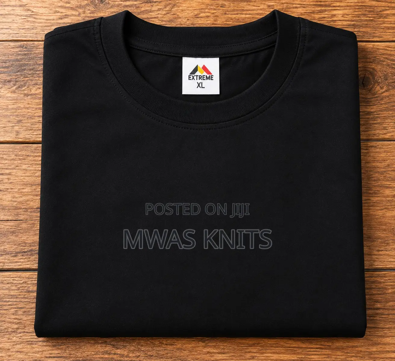 Black Round Neck T Shirt