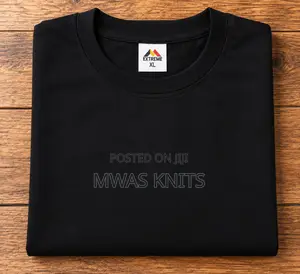 Black Round Neck T Shirt