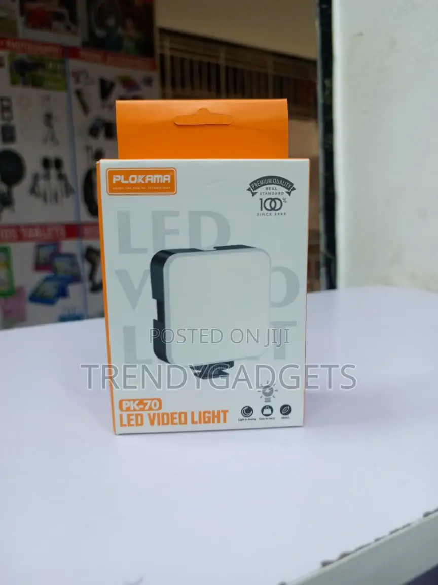 PLOKAMA PK-70 Mini LED Camera Light With Cold Shoe Adapter