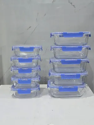 10 PCS Set Food Grade Glass Storage Containers