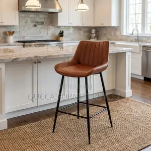 Non Adjustable Leather Bar-Stool