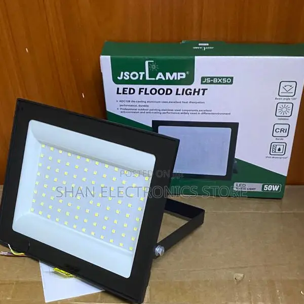 Energy Class A+ 50W LED Flood Light, Cool White, IP68 Waterproof