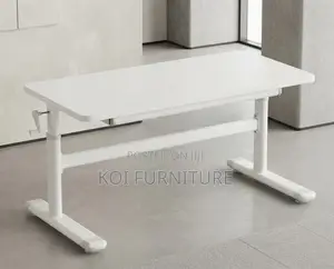Office Desk; 1.2 Meters White Ergonomic Manual Adjustable Desk