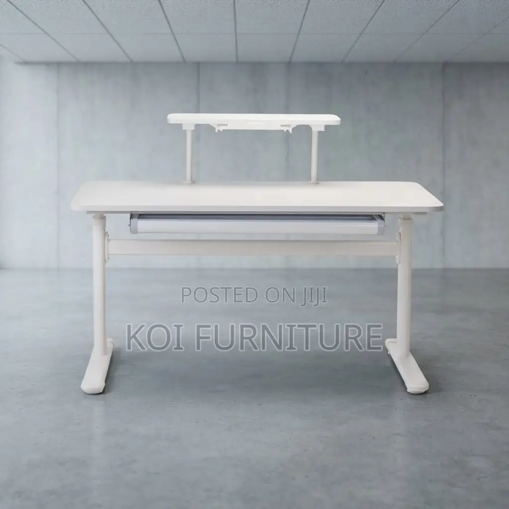 Office Desk; 1.2 Meters White Ergonomic Manual Adjustable Desk